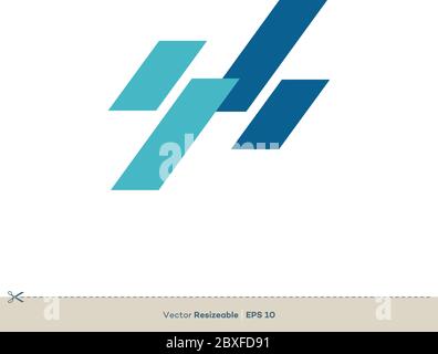 Abstract Bars Chart for Finance Vector Logo Template Illustration Design. Vector EPS 10. Stock Vector