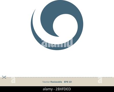 Circle Swoosh Logo Template Illustration Design. Vector EPS 10. Stock Vector
