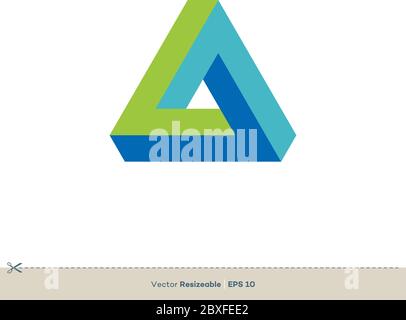 Colorful Trinity Vector Logo Template Illustration Design. Vector EPS 10. Stock Vector