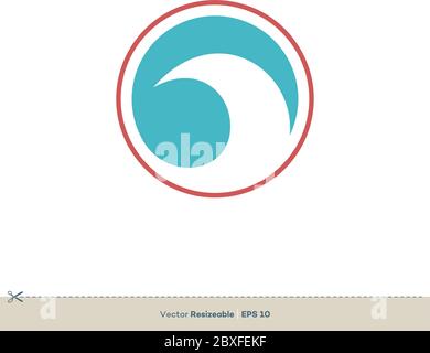 Circle Swoosh Logo Template Illustration Design. Vector EPS 10. Stock Vector