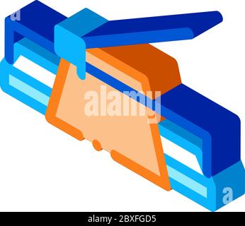 putty knife isometric icon vector illustration Stock Vector