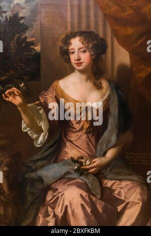 Painting of Elizabeth Countess of Kildare by Peter Lely dated 1679 Stock Photo