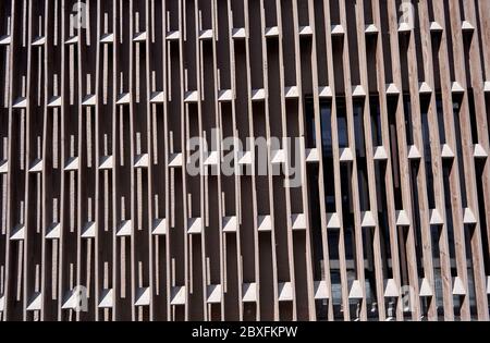 Abstract background with lines with shadow from the sun Stock Photo