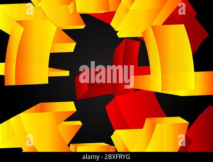 Geometric technology background with gear shape. Premium exclusive background. Vector abstract gradient graphic design. Stock Vector