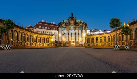 DRESDEN, GERMANY - May 23, 2018:  The Dresden Zwinger is a Historic Palace and Tourist attraction in the City of Dresden. Stock Photo