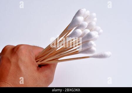 Brushed Cotton is cleaner, flat, and a little smother feeling. Stock Photo