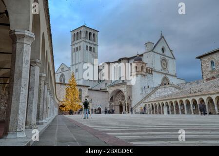 Basilica of Saint Francis of Assisi, Italy Stock Photo