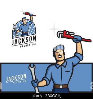 Plumbing Service Character Stock Vector