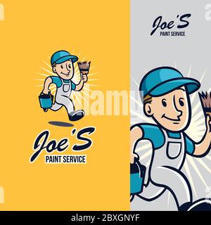 Paint service Character Stock Vector
