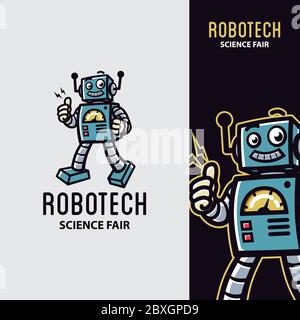 Robot Mascot Stock Vector