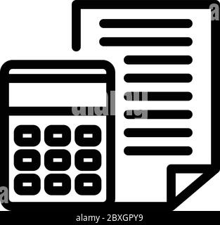 Tax folder icon, outline style Stock Vector Image & Art - Alamy