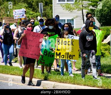 Odenton, Maryland, United State of America. 6th June, 2020. Hundreds ...