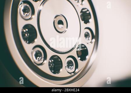 View of hard disk computer ,hard disc drive repair macro opened HDD drive, close up. Stock Photo