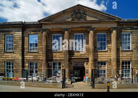 UK,West Yorkshire,Pontefract,Magistrates Market Building Stock Photo