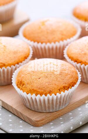 Homemade cupcakes on the table. Party dessert Stock Photo