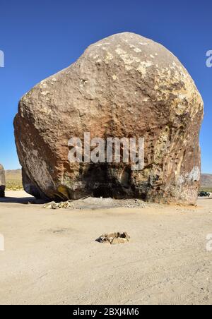 Giant Rock in the mojave desert Landers, California, Stock Photo