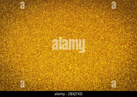 Abstract golden twinkle background. Twinkly golden Lights Christmas Background Stock Photo