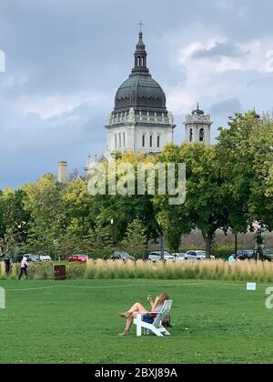 Minneapolis Sculpture Garden,  Minnesotta, USA Stock Photo