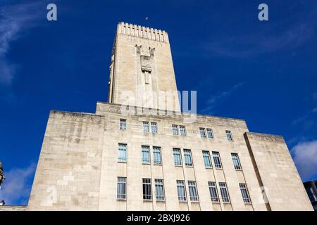 George's Dock ventilation and central control station of the Mersey road tunnel, Liverpool Stock Photo