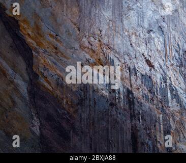 Close-up macro detail of dark colored slate tile Kathmandu style - macro shot Stock Photo