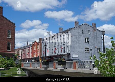 Port Hope, Ontario, Canada - June 7, 2020:  This small town east of Toronto is proud of its historic heritage and preserves numerous buildings from th Stock Photo