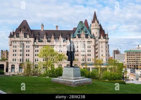 Fairmont Chateau Laurier at Ottawa - Ontario, Canada Stock Photo
