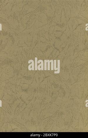 Brown Mustard Sepia Embossed Art Paper Texture Retro Vintage Background, Natural Vertical Rough Craft Sheet Textured Macro Closeup Pattern Blank Empty Stock Photo