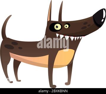 Cartoon Funny Watchdog Vector Illustration Stock Vector