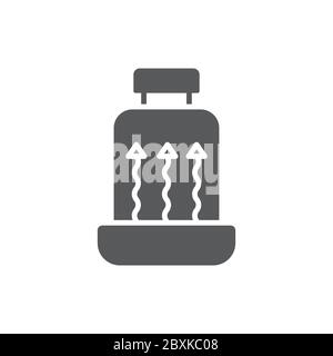 Car Seat Heating vector icon symbol isolated on white background Stock Vector