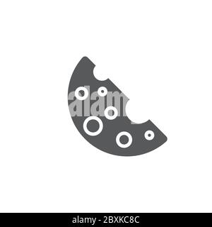 Cheese vector icon symbol food isolated on white background Stock Vector