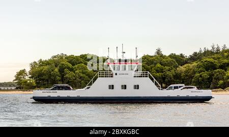 South Ferry's new boat the Southern Cross, Shelter Island, NY Stock Photo