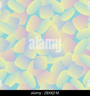 sea glass seamless vector pattern in pastel ombre Stock Vector