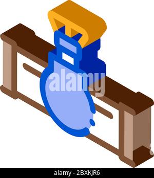 gas device isometric icon vector illustration Stock Vector