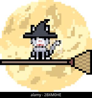 Wizard Cat Pixel Art