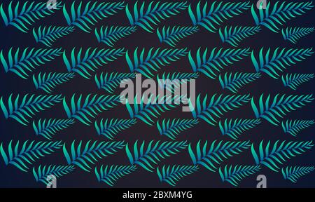 digital textile design of leaves Stock Vector
