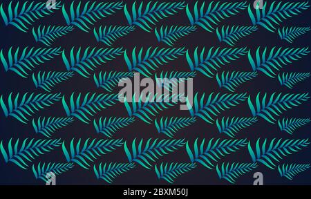digital textile design of leaves Stock Vector