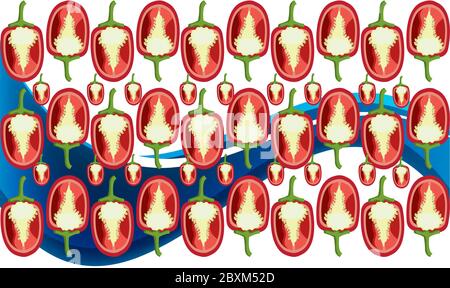 Digital textile design of abstract art Stock Vector