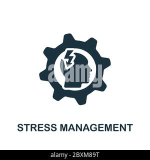 Stress Management icon. Simple element from company management collection. Creative Stress Management icon for web design, templates, infographics and Stock Vector