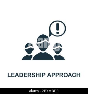 Leadership Approach icon. Simple element from business organization collection. Creative Leadership Approach icon for web design, templates Stock Vector