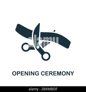 Opening Ceremony icon. Simple element from business organization collection. Creative Opening Ceremony icon for web design, templates, infographics Stock Vector