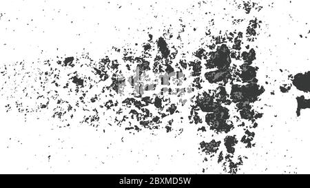 Grunge background. Black scuffs on a white wall. Dirt grunge distress texture. Overlay grunge, Stock Vector
