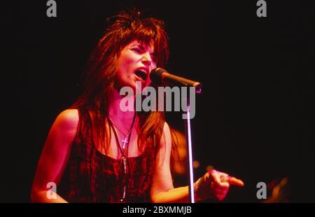 Robin Beck live in concert, Hamburg, Deutschland 1990. Stock Photo