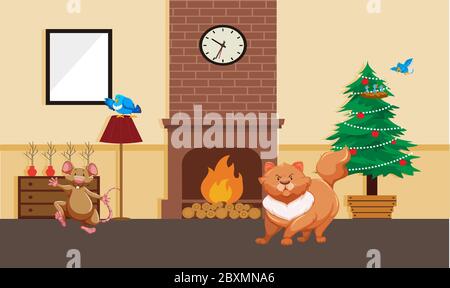digital art of nature Stock Vector