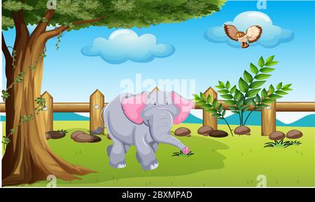 digital art of nature Stock Vector