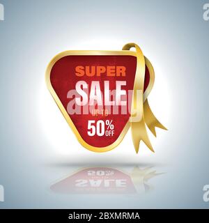 Flash sale banner 3D style. Vector illustration for promotion advertising. Stock Vector