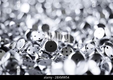 Dice heap background. 3d rendering illustration Stock Photo