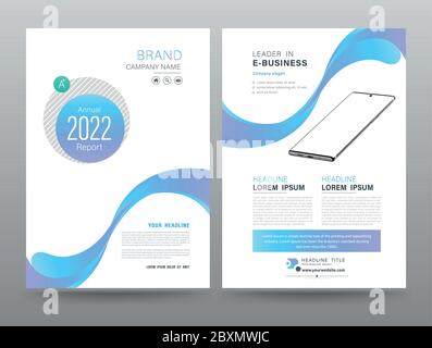 Template cover modern style for business cover report and book. Stock Vector