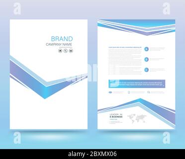 Template cover modern style for business cover report and book. Stock Vector