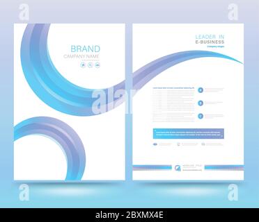 Template cover modern style for business cover report and book. Stock Vector