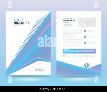 Template cover modern style for business cover report and book. Stock Vector